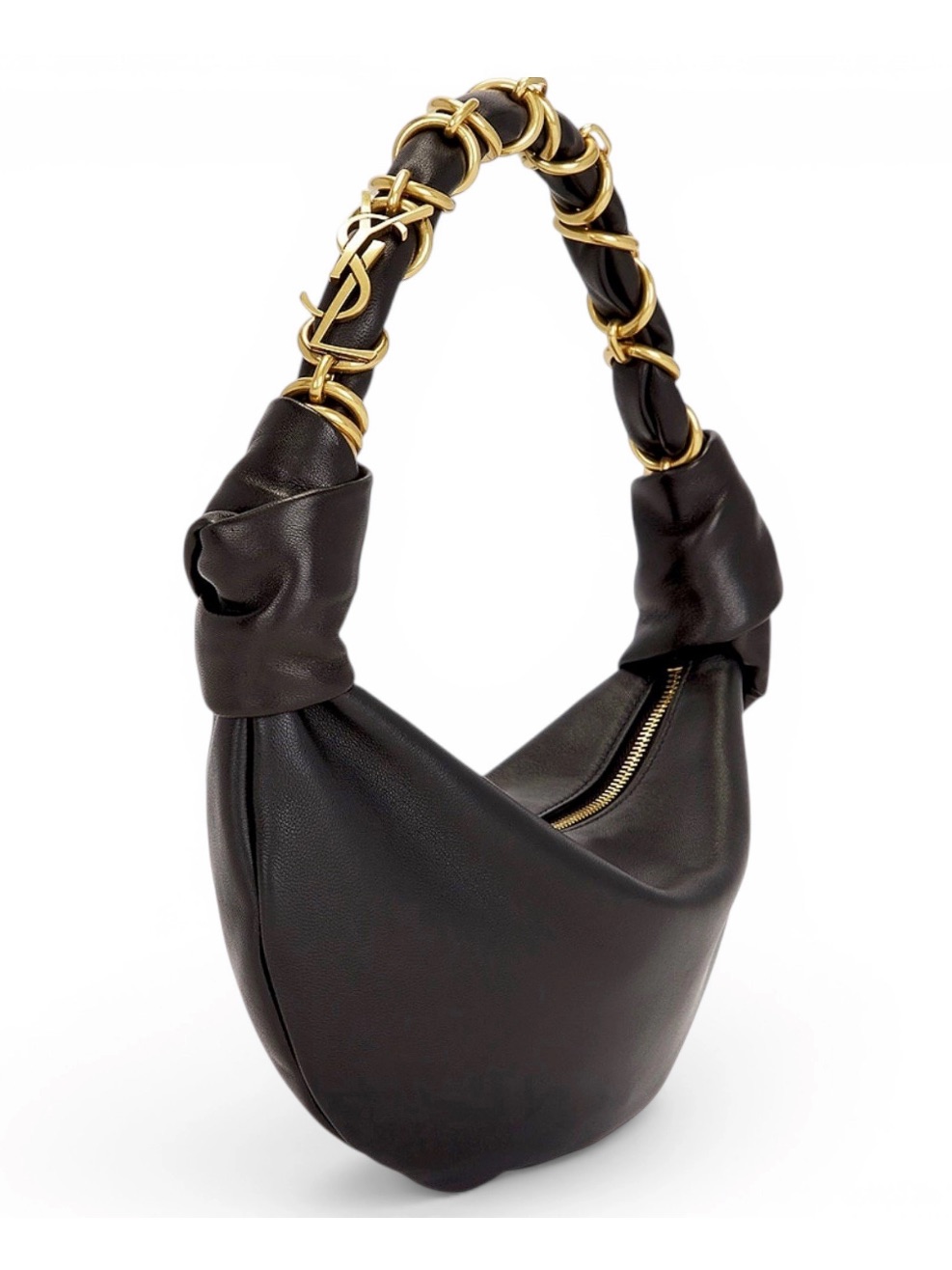 Saint Laurent Amalia Mini Ysl Embellished Hobo Shoulder Bag